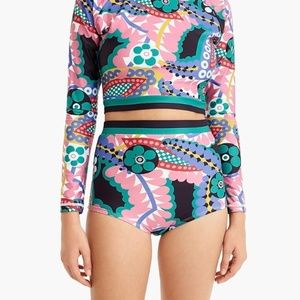J.Crew High-waisted swim bottoms Size M